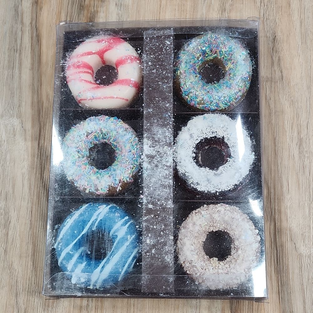 🩵NIB Donut Shaped Handmade in Greece Fragrant Soap/Bath Bomb Set of 6